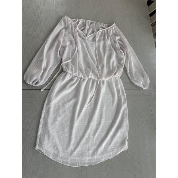 CHAPS Baby Pink Pastel Etheral Dress Size Medium (P) - Picture 1 of 5